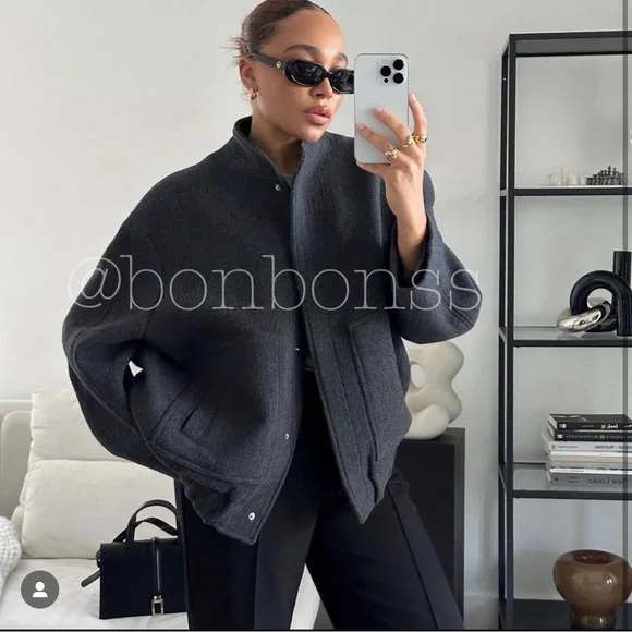 Zara | Jackets & Coats | Zara Wool Bomber Limited Edition